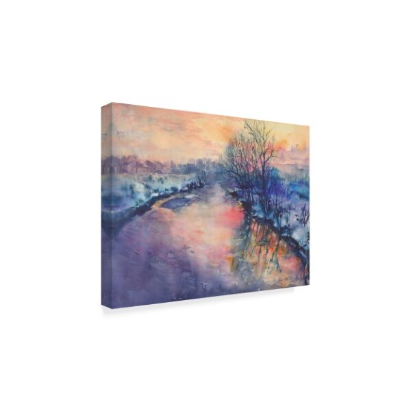 Marietta Cohen Art And Design 'Winter River' Canvas Art,18x24